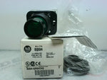  Allen Bradley  800H-QRBH24G /F Illuminated Green Push Button 24 Image