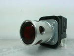  Allen-Bradley 800T-QAH2R /U Red Push Button Switch 30mm w/ Cont Image