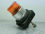  Allen Bradley 800T-QA10A /T  Amber Pilot Light Push Button 120V Image