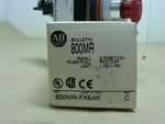  Allen Bradley 800MR-FX6AK Red Push-Pull Button 2-Position Maint Image