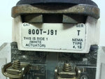  Allen Bradley 800T-J91 /T Selector Switch 3 Position Spring Ret Image