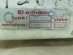  El-o-matic Type EL-200 Flowmatic 200 Actuator Operator Handwhee Image