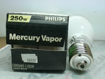  Philips  ED28 Deluxe White Light Bulb 250W Mercury Vapor Image
