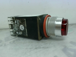  Allen-Bradley 800MR-PB16RA /D  Illuminated Red Push Button 120V Image