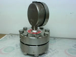  Hyett 42MW  Diaphragm Seal SS 100 PSI 1/4" NPT w/Gauge Image