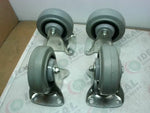  Trilogio P-125 Rigid 4" Caster Polyurethane Wheel (4 PCS) Image