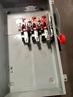  Eaton DH364URK 3 Pole Non-Fusible Heavy Duty Safely Switch 200A 600V 60HZ 250V Type 3R Rainproof Image
