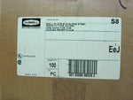  Hubbell S8 Stainless Steel Wallplate Smooth Type (100PCS) Factory Sealed Image