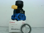  IDEC HW1B-M1F20-B Flush Pushbutton Non-Illum w/ 2NO IDEC HW-F10 Contact Blocks Image