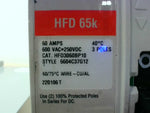  Eaton HFD 65K 3 Pole 60A 250VDC Circuit Breaker w/ Hardware For Image