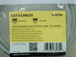  Startech C6PATCH10GR 10ft. Gray Molded CatUTP Patch Cable-ETL V Image