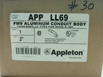  Appleton LL69 Conduit Body Type LL 2" Form 9 Aluminum Image