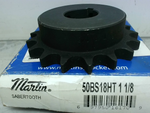  Martin  50BS18HT 1-1/8 Sprocket 18 Hardened Teeth 1-1/8" Keyed Image