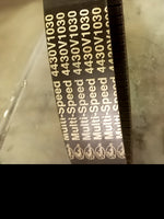  Gates 4430V1030 Multi-Speed Belt 2-3/4" Top Width x 104" Length Image