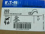  Eaton Crouse-Hinds 202 (90 PCS) 1" Snap-On One Hole Clamp Steel Image