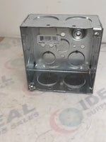  Steel City 521711 4" Square Box (50 PCS) 2-1/8" Deep 1" Knockou Image