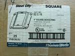  Steel City 52 C 16 4" Square Box Cover (25 PCS) 1-1/4" High Image