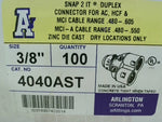  Arlington 4040AST 3/8" Snap 2 It Duplex Connector (19 PCS) Image