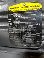  Baldor IDNM3587T 2HP AC Motor 1755RPM145TC Frame 230/460VAC 3PH Image