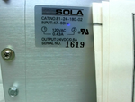  Sola 81-24-180-02 Power Supply 24VDC 0.8 A 120VAC Image