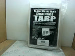  Grainger 5WTZ7 Fire Retardant Drainage Tarp Poly 5'x5' Factory Sealed Image