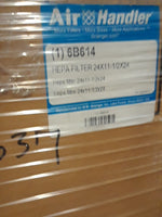  Air Handler 6B614 Microfiber HEPA Air Filter 24x24x11.5"(12) Factory Sealed Image