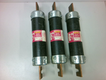  Bussmann Fusetron FRS-R-125 125A (3 PCS) Time Delay Fuse Tested Image