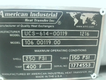  American Industrial Heat Transfer UCS-614-00119 1216 Heat Excha Image