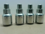  Parker 10143-8-12 Hydraulic Hose Fitting (4 PCS) 1/2" Hose ID 3/4-14 Thread Image