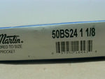  Martin 50BS24 1 1/8 1.125" Bore Chain Sprocket 24 Teeth 1/4" Ke Factory Sealed Image
