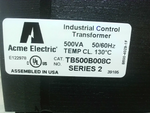 Acme TB500B008C Industrial Control Transformer .500 KVA 240x480 Image