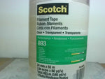  Scotch 893  60 yd x 0.94" Clear Filament Strapping Tape (9 Roll Factory Sealed Image