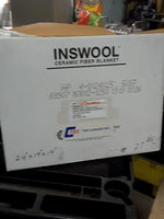  Inswool HTZ 69907 Ceramic Fiber Blanket Refractory 24"x19" 25' Image