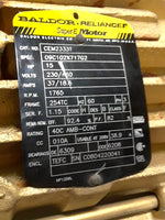  Baldor CEM2333T 15HP AC Motor 1765 RPM 254TC Frame 230/460VAC 3 Image