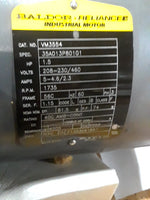  Baldor VM3554 1.5HP AC Motor 1735rpm 56C Frame 208-230/460VAC 3 Image