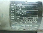  Baldor VM3550 1-1/2HP AC Motor 3450rpm 56C Frame 208-230/460VAC Image