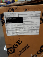  Rockwell Dodge 3HP Gearmotor 185RPM w/Brake 079163-56-HG Gear R Factory Sealed Image