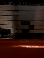 Cone Drive MHV35B316-8BR GearBox Speed Reducer 15:1 Ratio 3000r Image
