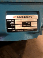  David Brown C0630118TAAVH-R Gear Reducer 118:1 Ratio Image