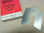  Precision Brands 42325 Stainless Slotted Shim 3"x3" (20 PCS) Image