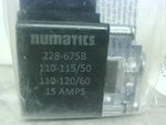  Numatics 228-675B Solenoid Valve Coil 110-115V 237-214 Factory Sealed Image