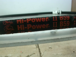  Gates B59 Hi-Power II V- Belt 21/32 x 62" Image
