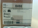  EGS 8486 4-11/46" Square Double-Device Cover 3/4" Raised 8.5 Cu Image