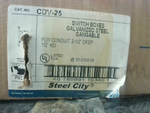  Thomas & Betts CDV-25 Switch Boxes (19 PCS) Galvanized Steel Ga Image