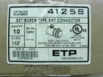 ETP 4125S Set-Screw Type EMT Connector 1-1/4" (10 PCS) Factory Sealed Image