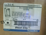  Thomas & Betts 72 C 14 Galvanized Steel Covers 4-11/16" Square Image