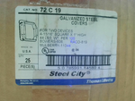  Thomas & Betts 72 C 19 Galvanized Steel Covers 4-11/16" Square Image