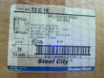  Thomas & Betts 72 C 19 Galvanized Steel Covers 4-11/16" Square Image
