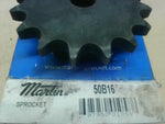  Martin 50B16 Roller Chain Sprocket 16 Teeth 5/8" Bore Image