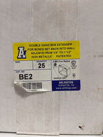  Arlington BE2 Non-Conductive Box Extender Double Gang No Screws Image